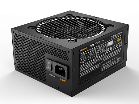 Power Supply ATX 850W be quiet! PURE POWER 12 M, 80+ Gold, 120mm, Active PFC, SR+LLC+DC/DC, ATX 3.0,
