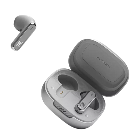  True Wireless JBL  LIVE Flex  Silver TWS True Adaptive Noise Cancelling