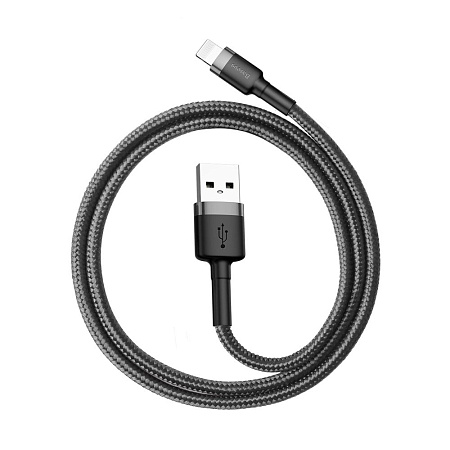 Baseus cafule Cable USB For iP 2.4A 0.5m Gray+Black
