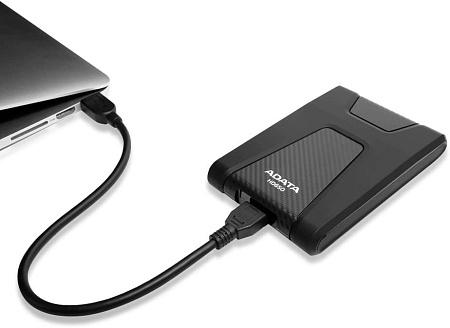 Внешний портативный жесткий диск ADATA HD650, 1 ТБ, Чёрный (AHD650-1TU3-CBK)