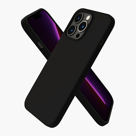 Helmet Case Liquid Silicone iPhone 13 Pro, Black