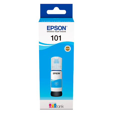 Ink  Epson C13T03V24A, 101 EcoTank Cyan bottle 70ml