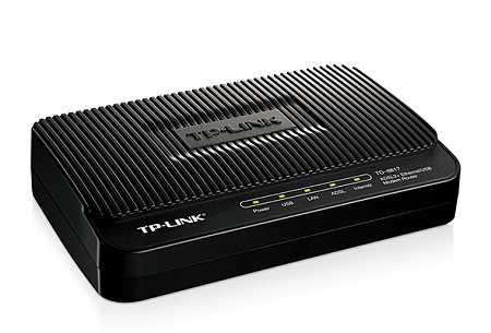 ADSL Router TP-LINK "TD-8817",1xEthernet port+1xUSB, ADSL/ADSL2/ADSL2+, Splitter, Annex A