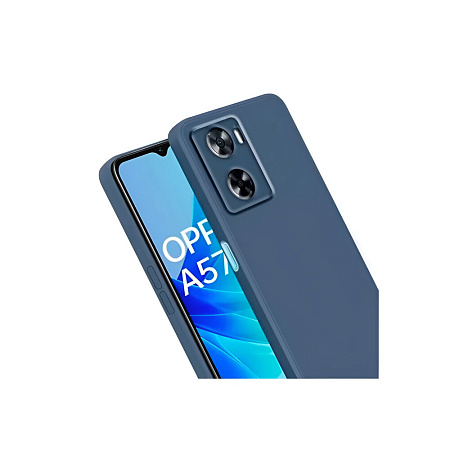 Helmet Case Liquid Silicone Oppo A57s, Blue
