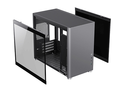 Case mATX GAMEMAX Spark, w/o PSU, 0.8/0.6mm, Front Metal, Dual Side Tempered Glass, Dust Filter, 1xU