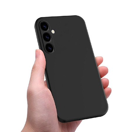 WOO Case Liquid Silicone Samsung A25 5G, Black