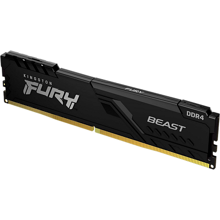 16GB DDR4-3200MHz  Kingston FURY Beast (Kit of 2x8GB) (KF432C16BBK2/16), CL16-18-18, 1.35V, Black