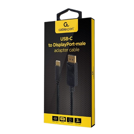 Cable   Type-C to DP 2.0m Cablexper, 4K at 60 Hz, A-CM-DPM-01
