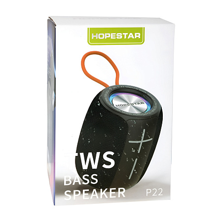 Hopestar Wireless Speaker P22, 5W, Black (Damaged Box)