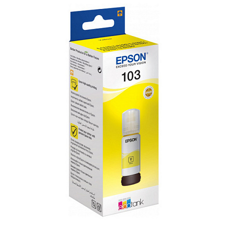 Ink Epson C13T00S44A, 103 EcoTank Yellow ink bottle Ink Epson C13T00S44A, 103 EcoTank Yellow ink bottle