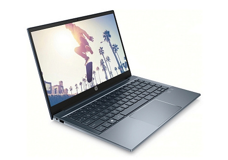 Ноутбук 14" HP Pavilion 14-ec0008ur, Fog Blue, AMD Ryzen 5 5500U, 8Гб/512Гб, FreeDOS