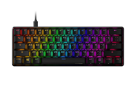 Gaming Keyboard HyperX Alloy Origins 60, Mechanical, 60% form factor, Linear SW, PBT keycaps, Alumin