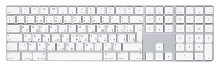 Apple Magic Keyboard with Numeric Keypad - Russian, Lightning, White