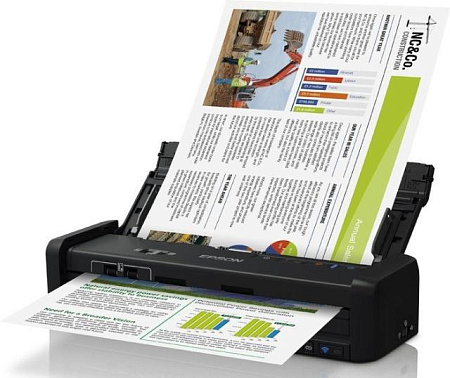 Мобильный Сканер Epson B11B241401, A4, Чёрный