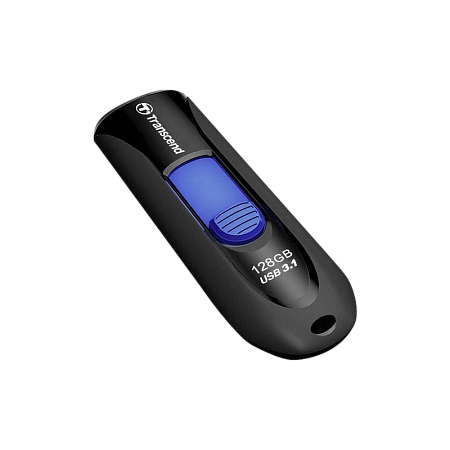 USB Flash накопитель Transcend JetFlash 790, 128Гб, Чёрный/Синий
