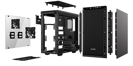 Case ATX be quiet! Pure Base 600, w/o PSU, 120 & 140mm, Fan controller, Tempered Glass, Insulation m
