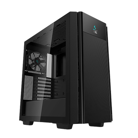 Case ATX Deepcool CH510 Mesh Digital, w/o PSU, 1x120mm, USB-C, USB 3.0, Tempered Glass, Digital disp