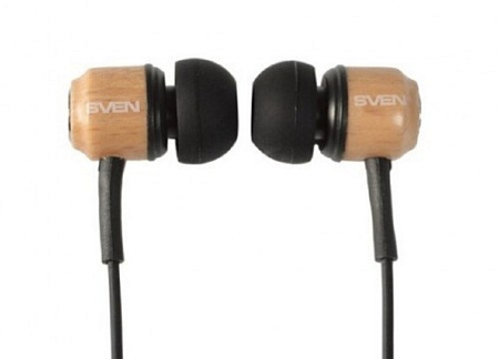 Earphones SVEN E-12 WD (SEB 12 WD) - Wooden-Black