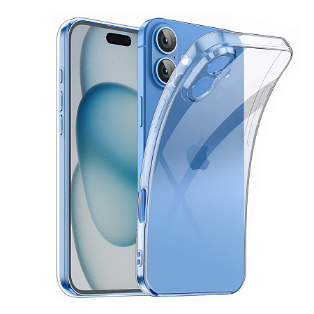 WOO Case Soft TPU iPhone 16 Plus, Clear