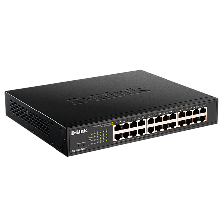 24-port Gigabit EasySmart POE Switch, "DGS-1100-24PV2/A1A", 12xPOE ports, 100W Budget