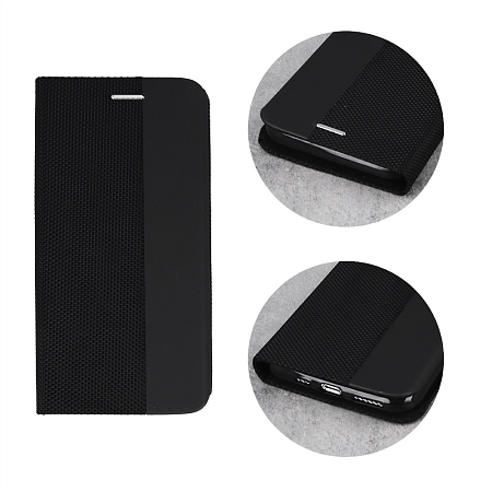 WOO Case Shell Flip Nylon Xiaomi Redmi Note 14 Pro 4G, Black