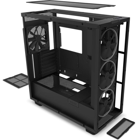 Case ATX NZXT H7 Elite, 3x140mm RGB & 1x140mm, RGB Hub, Front&Side Tempered Glass, Dust Filter, 2xUS