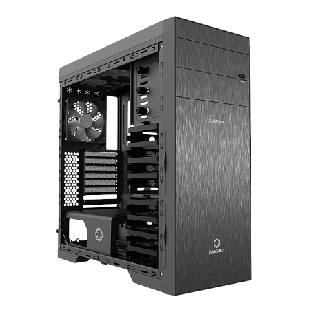 Case EATX GAMEMAX Silent Max, w/o PSU, 0.8mm, 6x120mm fans. PWM Hub, Card Reader, Sound Insulation, 