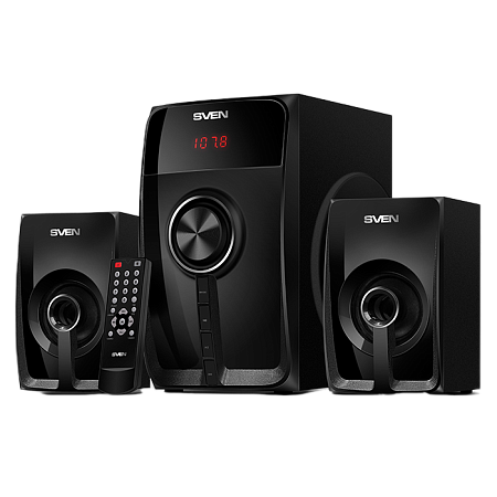Speakers SVEN "MS-307" Bluetooth, SD-card, USB, FM, Remoute, Black, 40w / 20w + 2x10w / 2.1 Speakers SVEN "MS-307" Bluetooth, SD-card, USB, FM, Remoute, Black, 40w / 20w + 2x10w / 2.1