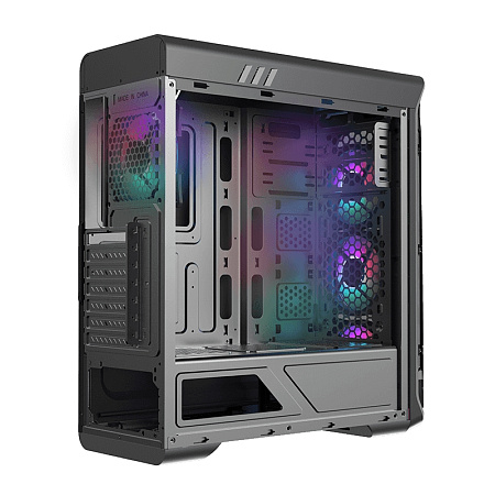 Case ATX GAMEMAX StarLight FRGB, w/o PSU, 0.5mm, 4x120mm FRGB, Fan Controller, Front&Side Transparen