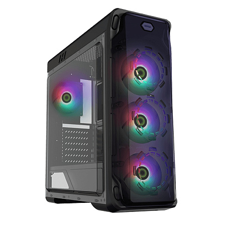Case ATX GAMEMAX StarLight FRGB, w/o PSU, 0.5mm, 4x120mm FRGB, Fan Controller, Front&Side Transparen