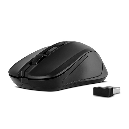 Wireless Mouse SVEN RX-270W, 800-1600 dpi, 4 buttons, Ambidextrous, 65g., 1xAA. 2.4Ghz, Black