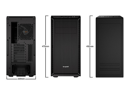 Case ATX be quiet! Pure Base 600, w/o PSU, 120 & 140mm, Fan controller, Insulation mats, Dust filter