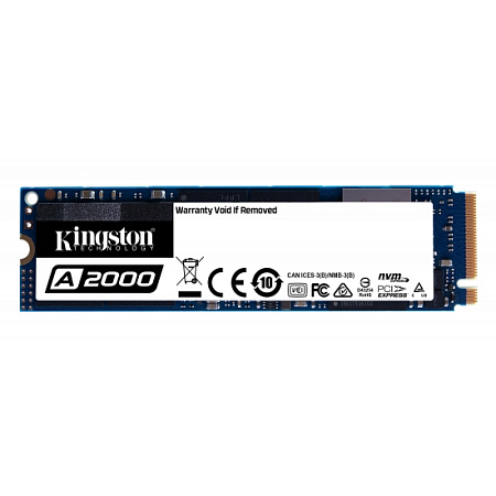 .M.2 NVMe SSD 1.0TB  Kingston A2000 [PCIe 3.0 x4, R/W:2200/2000MB/s, 250/200K IOPS, SM2263, 3D TLC]