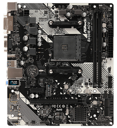 MB AM4 ASRock B450M-HDV R4.0 mATX MB AM4 ASRock B450M-HDV R4.0 mATX