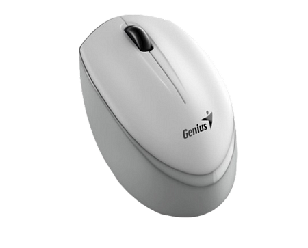 Wireless Mouse Genius NX-7009, 1200 dpi, 3 buttons, Ambidextrous, 65g, BlueEye, 1xAA, 2.4Ghz, White 
