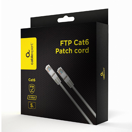   Retail pack Patch Cord Cat.6/FTP,   5m,  PPB6-5M, Cablexpert
