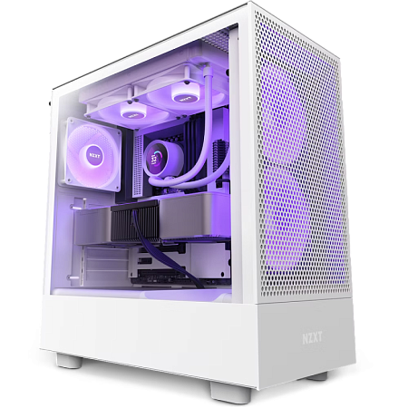 AIO Liquid Cooling NZXT Kraken 240 RGB White (33.8dB, 78CFM, 2x120mm, 500-1800RPM, LCD 1.54", CAM)