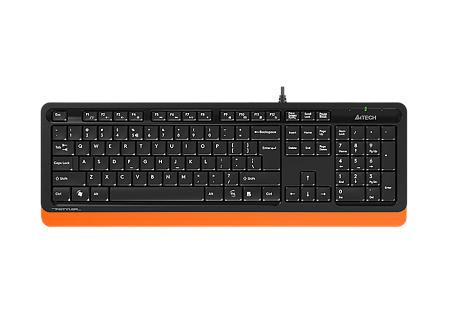 Keyboard A4Tech FK10, Multimedia Hot Keys, Laser Inscribed Keys , Splash Proof, 1.5m, USB, EN/RU/RO,