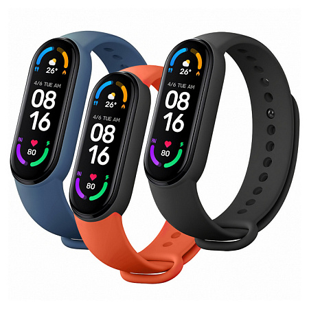 Mi Smart Band 6 Strap (3 pack) Black/Orange/Blue Mi Smart Band 6 Strap (3 pack) Black/Orange/Blue