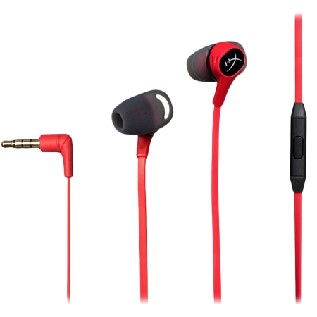 Gaming Earphones HyperX Cloud Earbuds II, 14.3mm driver, 65 Ohm, 20-20khz, 105db,20g.,3.5(4pin), Red