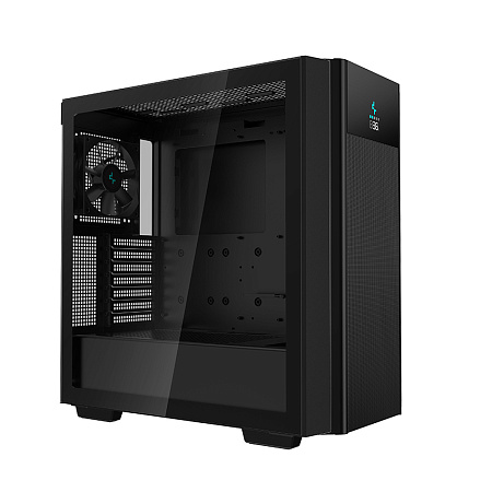 Case ATX Deepcool CH510 Mesh Digital, w/o PSU, 1x120mm, USB-C, USB 3.0, Tempered Glass, Digital disp