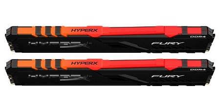 16GB DDR4-3200MHz Kingston HyperX FURY RGB (Kit of 2x8GB) (HX432C16FB3AK2/16), CL16, 1.35V, Black 16GB DDR4-3200MHz Kingston HyperX FURY RGB (Kit of 2x8GB) (HX432C16FB3AK2/16), CL16, 1.35V, Black