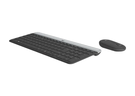 Клавиатура и мышь Logitech MK470, Беспроводное, Чёрный