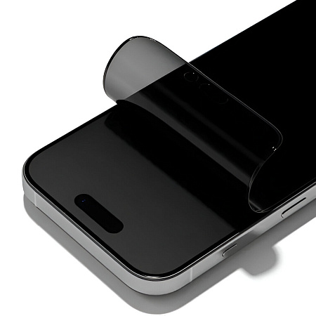 RhinoShield 3D Impact Screen Protector for iPhone 15 Pro Privacy Alignment Frame, Clear