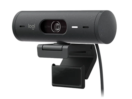 Camera Logitech BRIO 500, 1080p/30fps, FoV 90°, 4MP, Zoom:4x, Autofocus, Stereo mic, Shutter, 1,5m, 