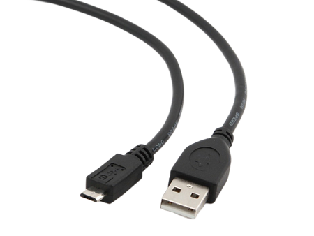 Кабель для зарядки и синхронизации Cablexpert CCP-mUSB2-AMBM-0.1M, USB Type-A/micro-USB, 0,1м, Чёрный