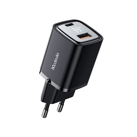 Mcdodo Wall Charger 1*USB-A+1*Type-C 3A 33W, Black Mcdodo Wall Charger 1*USB-A+1*Type-C 3A 33W, Black
