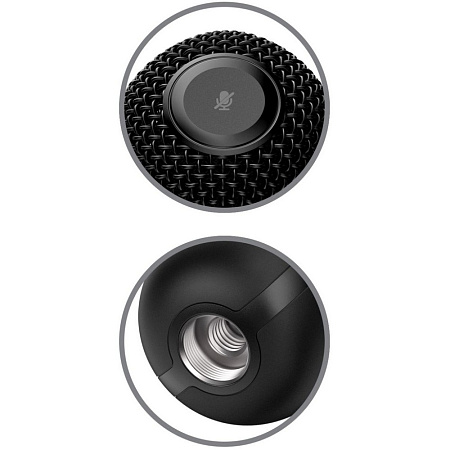 Microphones HyperX SoloCast, 14mm condenser capsules, Cardioid, 74db, -6 db, 96 kHz, 24bit, Tap-to-M