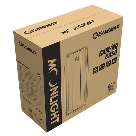 Case ATX GAMEMAX MoonLight FRGB, w/o PSU, 0.5mm, 4x120mm FRGB, Fan Controller, Front&Side Transparen