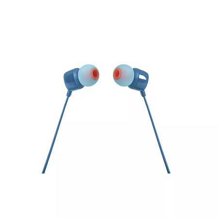 JBL Earphones 3.5mm with Mic Tune 110, Blue JBL Earphones 3.5mm with Mic Tune 110, Blue